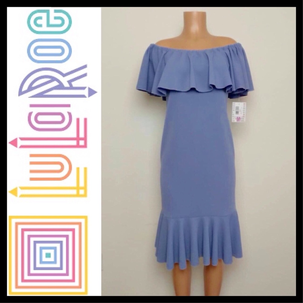 LuLaRoe Cici Mermaid Silhouette Dress LLR - Picture 2 of 7